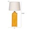 Hello Honey Ceramic Table Lamp with Crossed Base and Linen Shade
